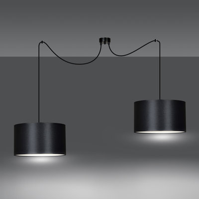 Pascua 2 - Light Black Drum Pendant