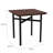 Avon Rx Healthcare Waiting Reception Square End Table Metal Frame 20X20" High Pressure Laminate Top-102342509-102342512