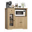 Armoire de cuisine avec micro-ondes avec rangement et tiroirs Senfot-915101154