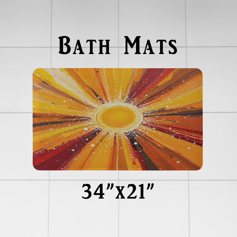 Rideau de douche avec tapis de bain, H 83 po x l 70 po