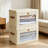 Collapsible Storage Bins with Front Opening & Clear Window - Large Fabric Storage Boxes with Handles, Stackable Organizers for Closet, Living Room, Dorm