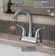 Two Handle Centerset Lavatory Faucet with Drain Assembly