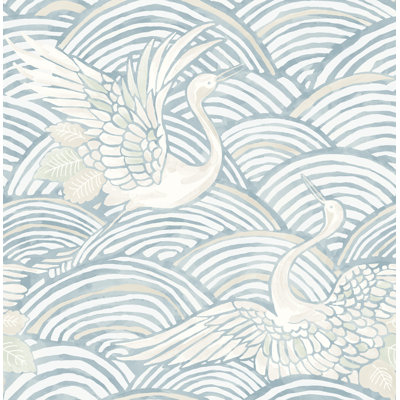 Navarres Stripe Faux Linen Wallpaper
