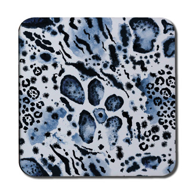 Agate Ceramic Jute Leather Crystal Square Round 6 Piece Coaster Set