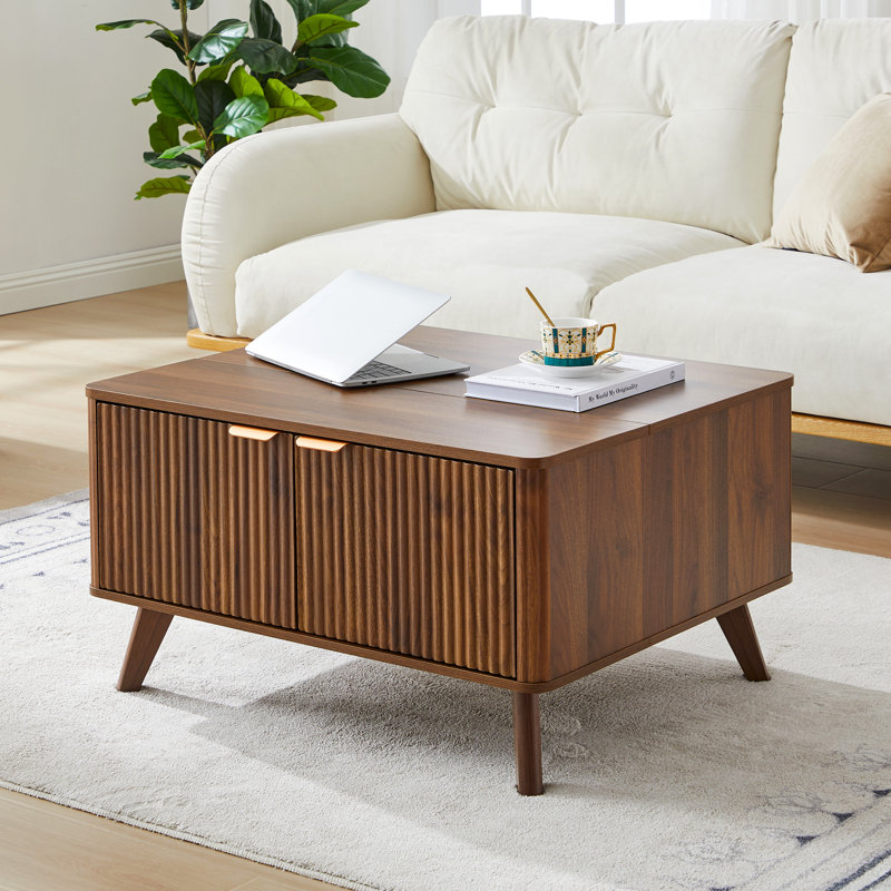 Lift Top Coffee Table With Storage, Walnut