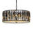 4-Light Modern Farmhouse Crystal Drum Chandelier For Foyer-20082816-122523533