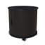 Table de chevet cylindrique moderne à 2 niveaux avec station de recharge et porte coulissante-509215072-509215074