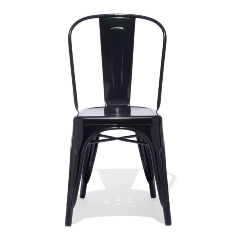 Chaise de patio empilable Hakana, Noir