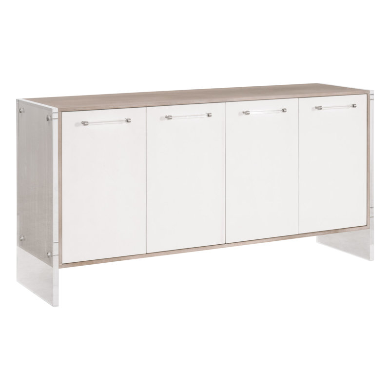 Buffet média Arrick Lorin Shagreen, Perle / Beige