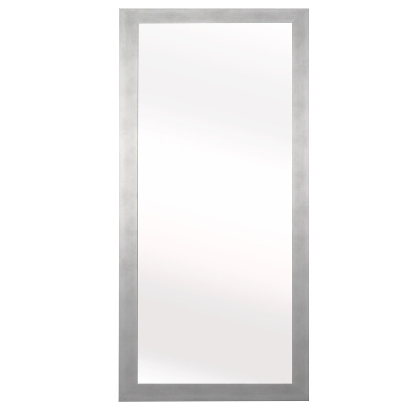 Flat Wall Mirror, 48" H x 32" W, Silver
