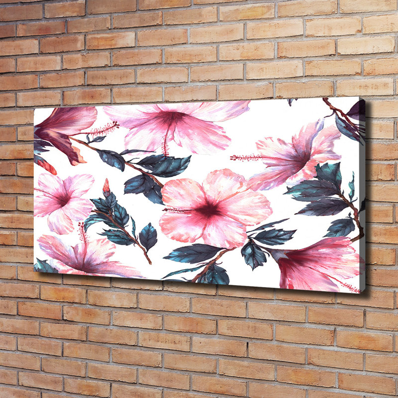 Hibiscus Flowers - Wrapped Canvas Print