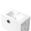 Base de meuble-lavabo avec lavabo, armoire de rangement avec portes, bois d'ingénierie-112367388