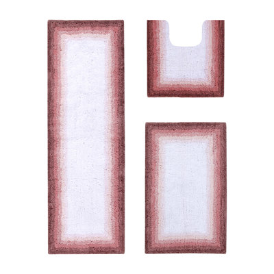 Ensemble de tapis pour salle de bain 100% coton 3 pièces Benine