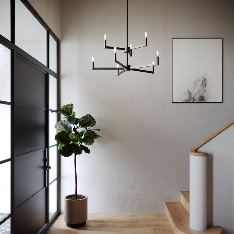 Fullton 9 - Light Chandelier, Chrome
