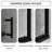 48.In W X 72.In H Single Sliding Shower Door | 1/5 Inch Thick Transparent Tempered Glass | Equipped With Stainless Steel Handle | Minimalist  Style | Black-121016018