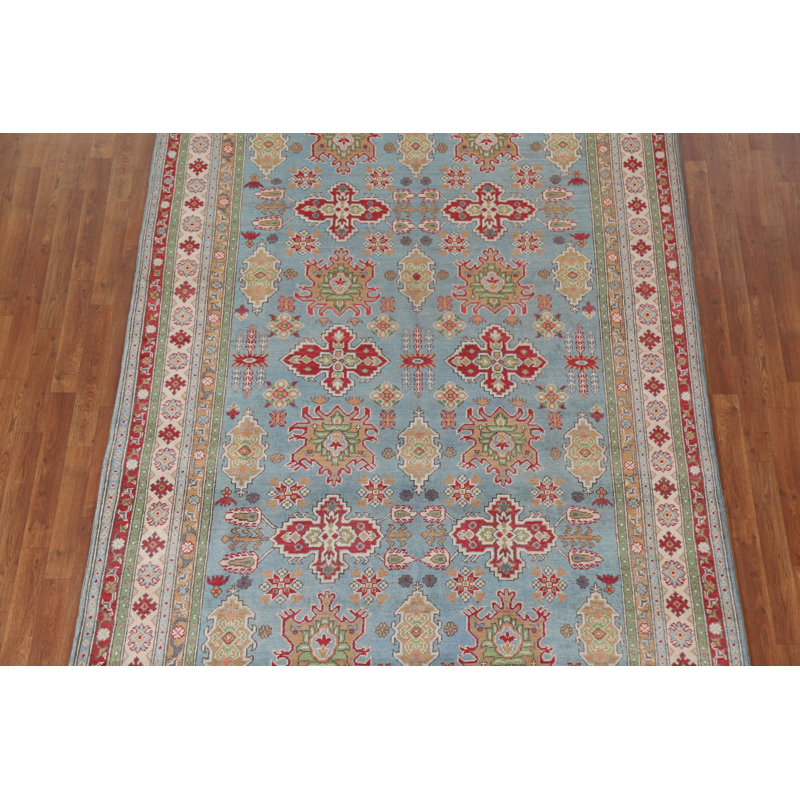 Tapis oriental bleu clair Kazak