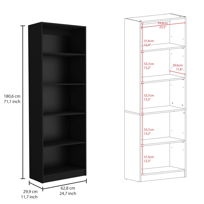 Salon 3 pièces avec bibliothèques noires - rangement fonctionnel et moderne avec 3 portes polyvalentes pour l'organisation de la vie privée