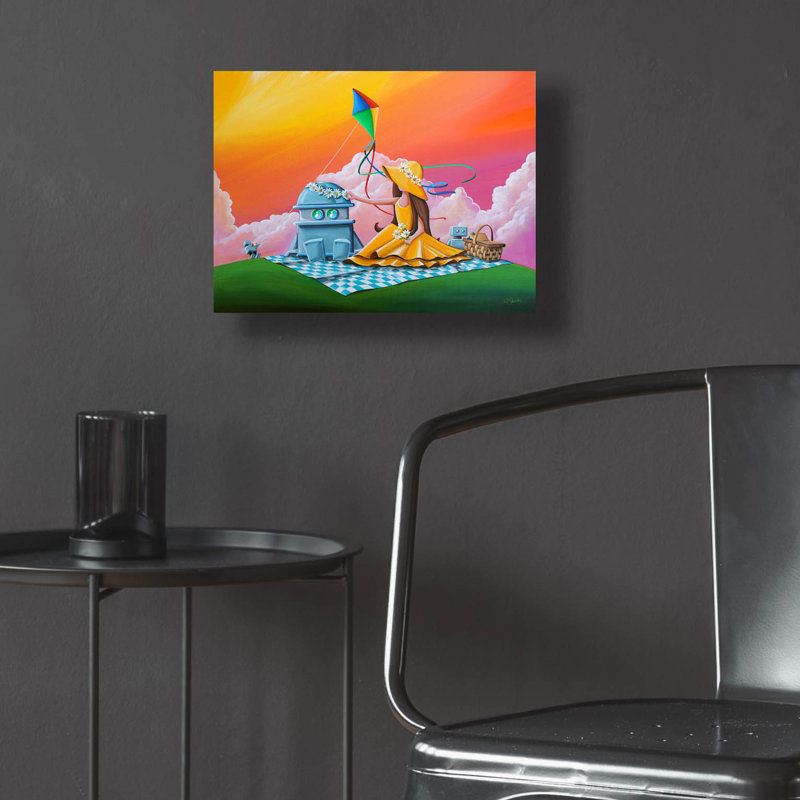 «Lark Manor ™« Beautiful Day For A Picnic »par Cindy Thornton, art mural en verre acrylique, H 12 po x l 16 po x P 0,13 po