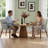 Upholstered Solid Wood Dining Chair Side Chair With Armrests-751817822