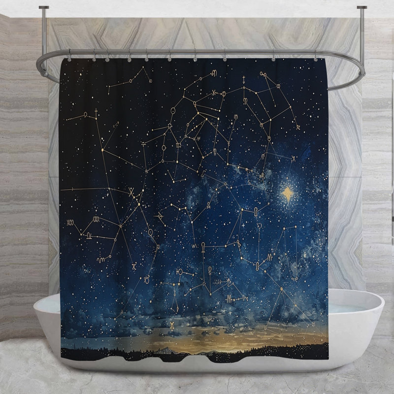 Lesha Shower Curtain, 93"H x 70"W