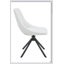 Ensemble de 2 chaises de salle à manger confortables et pivotantes avec dossier haut et cuir résistant aux égratignures pour les cuisines modernes-13836262