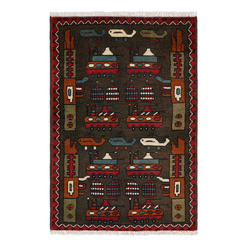 One-of-a-Kind 1'11X2'10 Hand Knotted Area Rug