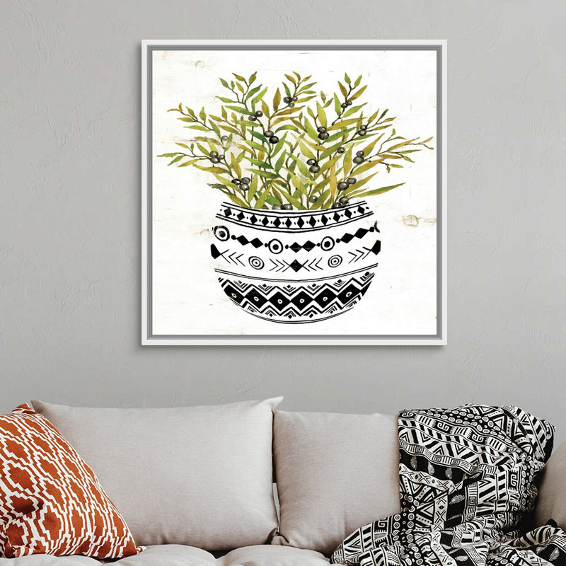 Art mural sur toile Mud, H 36 po x l 36 po x P 1,75 po, Toile avec cadre blanc
