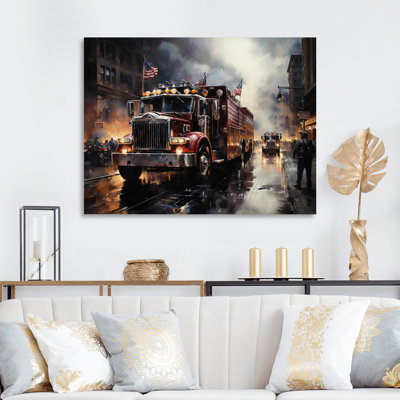 Fire Truck I, reproduction d'art sur toile