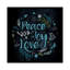 Peace Joy Love in Blue, art textuel sur toile tendue-19755074-74875825-74875826