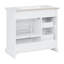 Meuble-lavabo autoportant de 36 pouces avec lavabo intégré en céramique, 4 tiroirs, porte à fermeture en douceur, matériaux, détails modernes, charnières en métal, construction