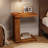 19.7" Solid Wood C-Shaped End Table, Sofa Side Table for Couch, Living Room