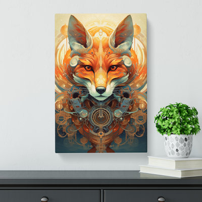 Fox Futurism - Wrapped Canvas Print