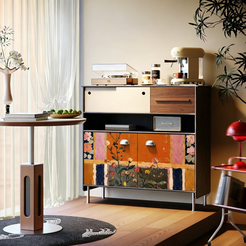 Modern Retro Simple Style Accent Cabinet