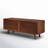 Gallery Solid Walnut Mid Century Modern TV Stand for TVs up to 60"