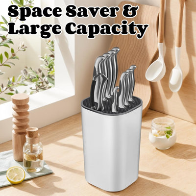 Knife Block Without Knives 2 in 1 Detachable Kitchen Knife Holder