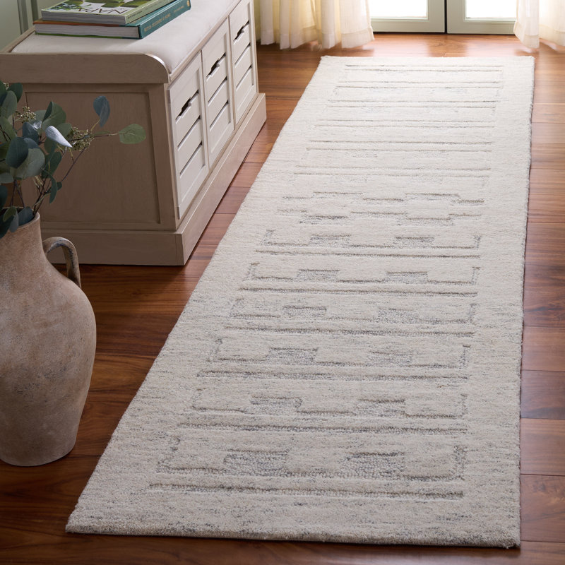 Tapis d'intérieur en laine touffeté à la main Harvest, Tapis de couloir 2 pi 3 po x 9 pi