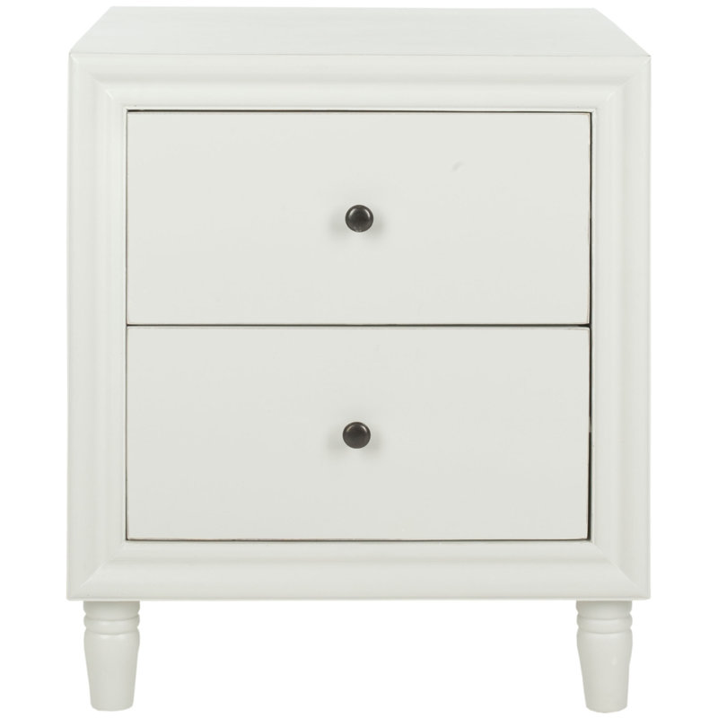 Sadie 22'' W Solid Wood Nightstand, Shady White