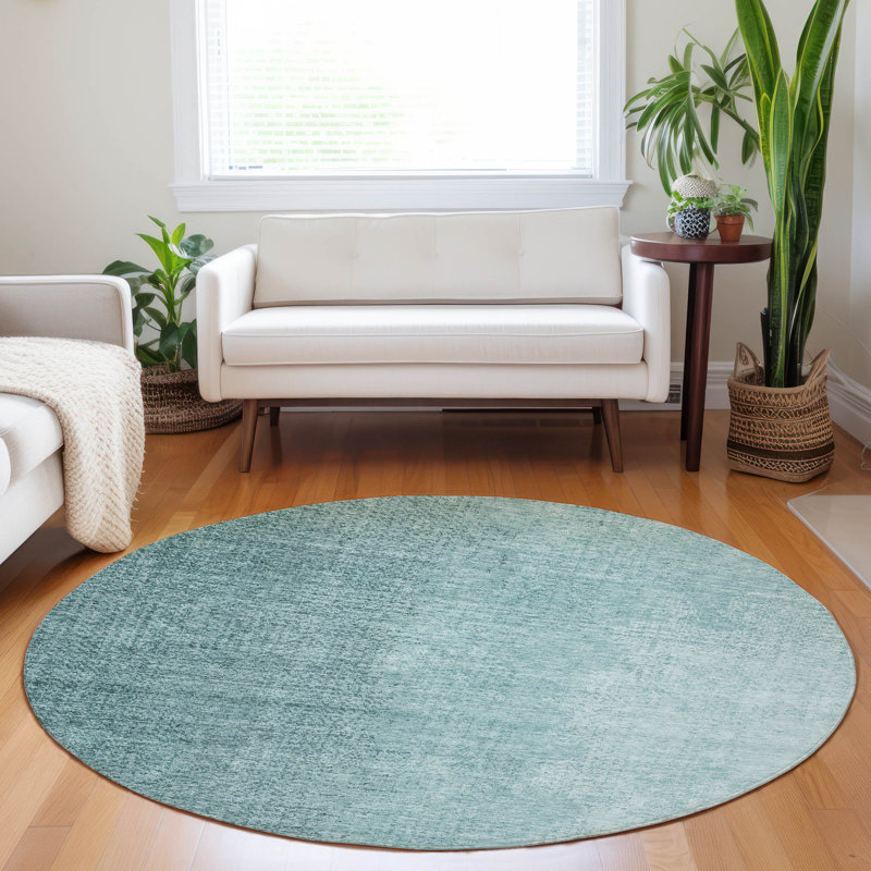 Tapis intérieur / extérieur en polyester tissé à la machine Malchow, Rond 8 pi