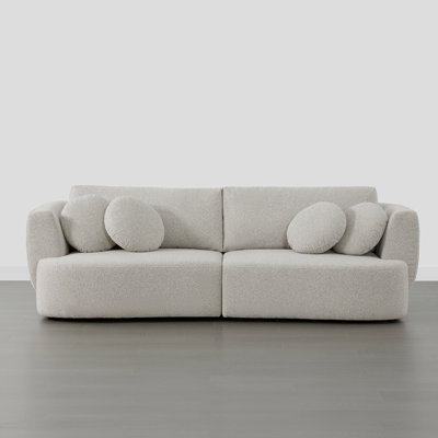 Aneika 104''W 2-Piece Curved Modular Oversized Sofa