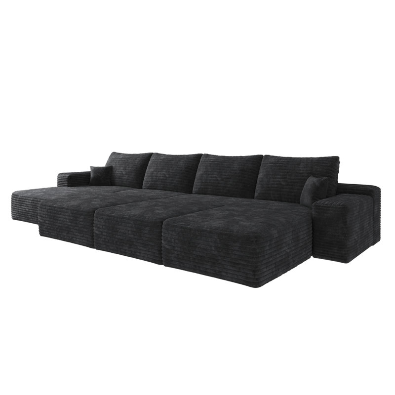 Boneless Luxury Modular Sofa Bed, Left Hand Facing