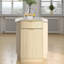 Armoire poubelle inclinable 10 gallons Woodgrain avec tiroir à texture ondulée et bac coulissant
