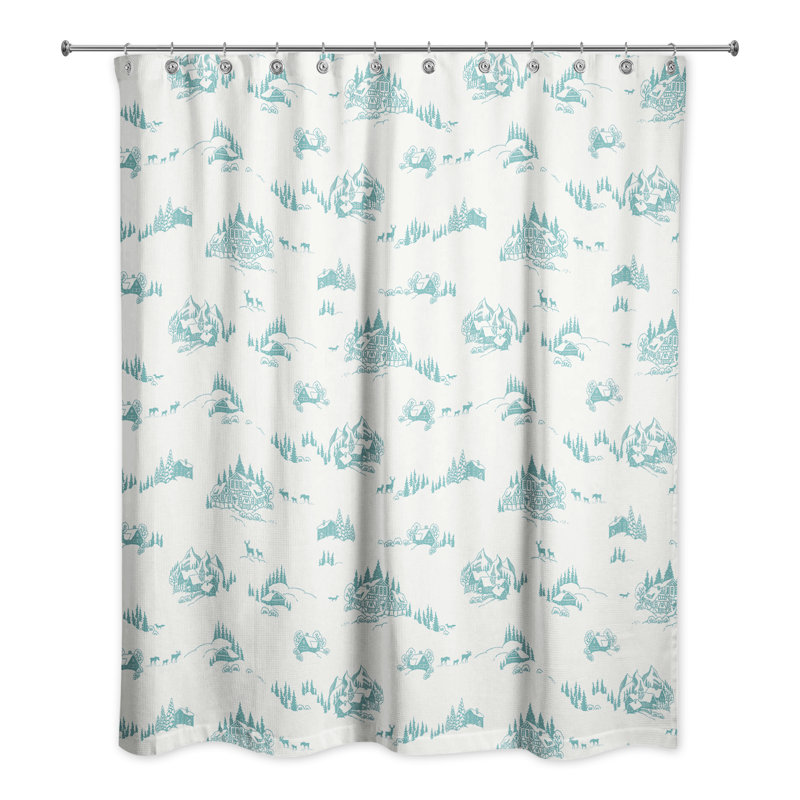 Rideau de douche simple Varda