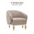 33'' Wide Modern Barrel Accent Chair-264710698
