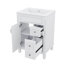 Meuble-lavabo 24 po avec lavabo en céramique, petite armoire avec 2 tiroirs et tablette réglable-1237536843