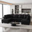 Canapé modulaire en U en similicuir-856054606