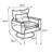 360-Degree Swivel Accent Chair with a Pillow-2068247689