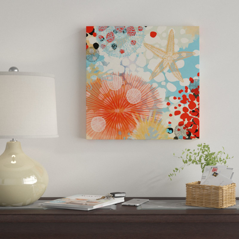 «Exotic Sea Life II» par Irena Orlov, impression sur toile tendue, H 12 po x l 12 po x P 0,75 po, Toile tendue, Pas de tapis