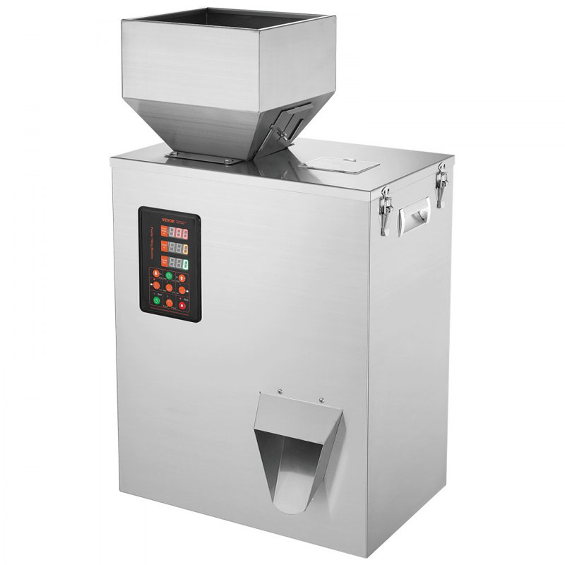 Powder Filling Machine, 0.022-1.1lbs/10-500g, Automatic Intelligent Particle Weighing Filling Machine, Bottle Bag Powder Filler Particle Dispenser for Tea Seeds Grains Powder Flour Beans Glitter
