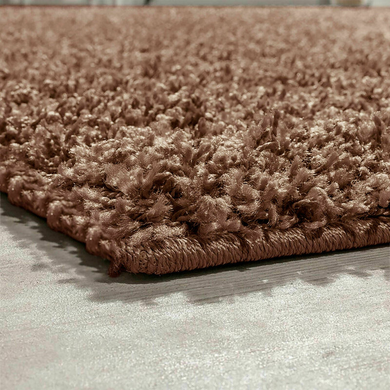 Evoni Solid Colour Shag Area Rug, Rectangle 60 x 110cm