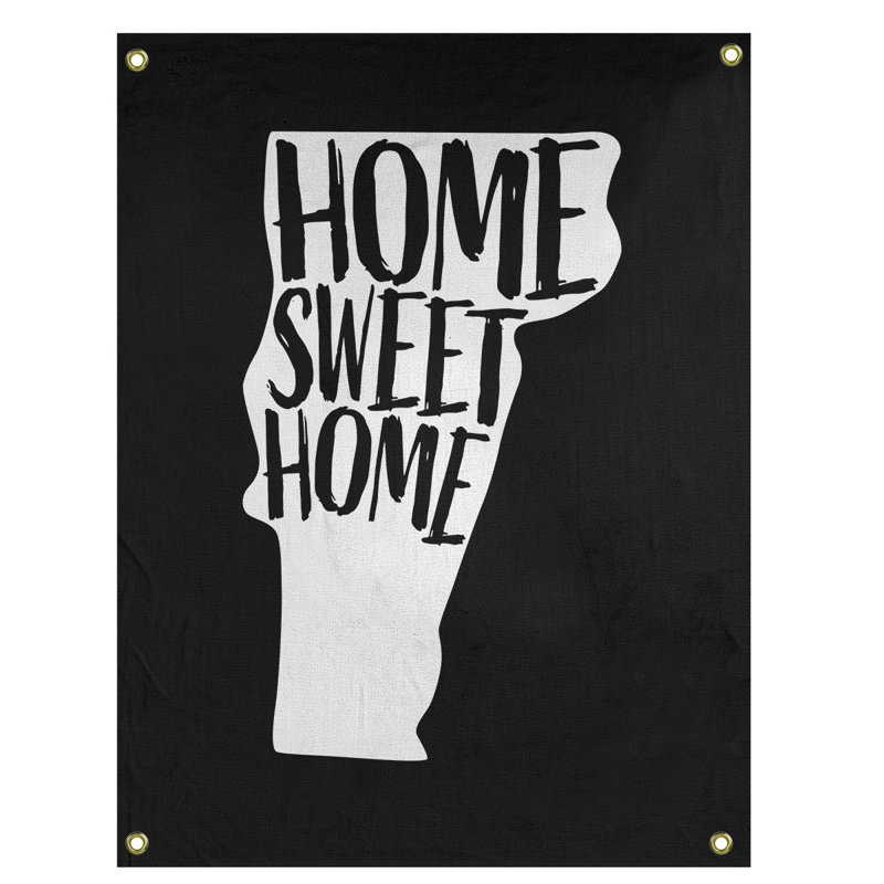 Tapisserie murale vermont doux pour la maison, H 36 po x l 26 po, Noir